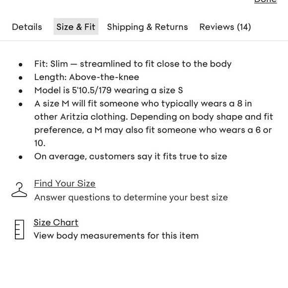 Aritzia Wilfred Eldorado Dress in Navy - Size M Medium - Picture 11 of 12